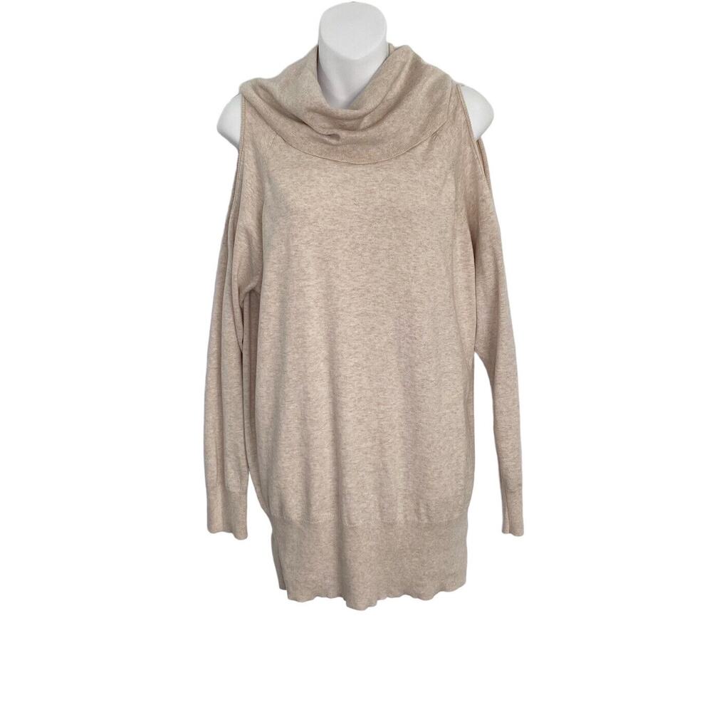 The Limited Sweater Womens Size Large Knit Top Cold shoulder dolman sleeve Tunic